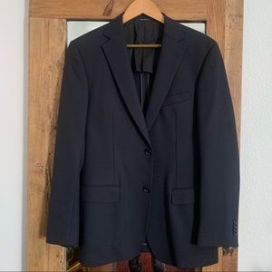 100% Wool Dark Navy Zegna Suit Jacket, Sz 40 US (48 EU)